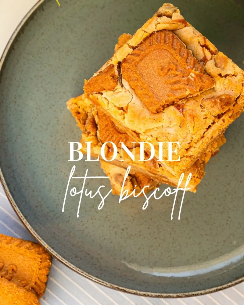 Brownie sabor Blondie Lotus Biscoff