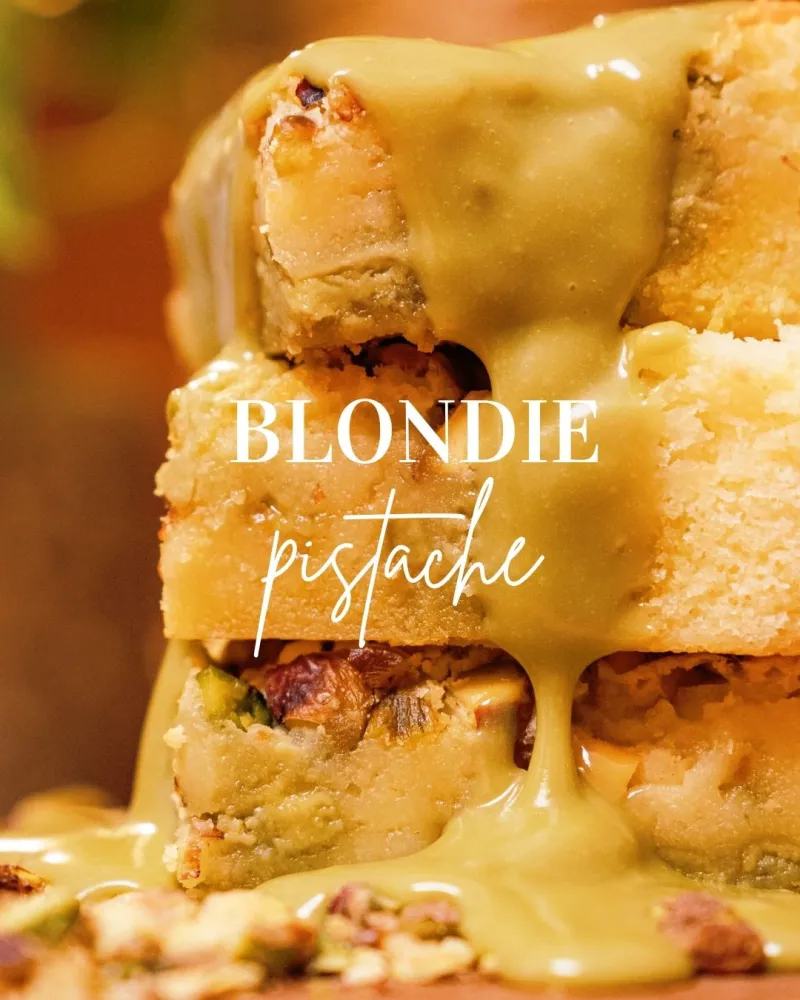 Brownie sabor Blondie Pistache