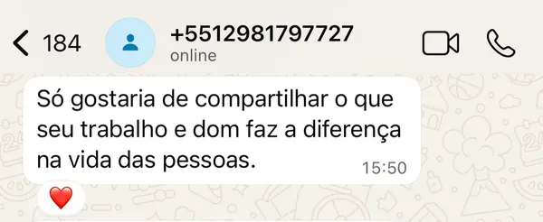 Depoimento de aluna do método Uma Base Mil Brownies