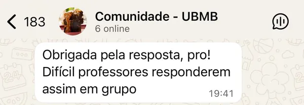 Depoimento de aluna do método Uma Base Mil Brownies