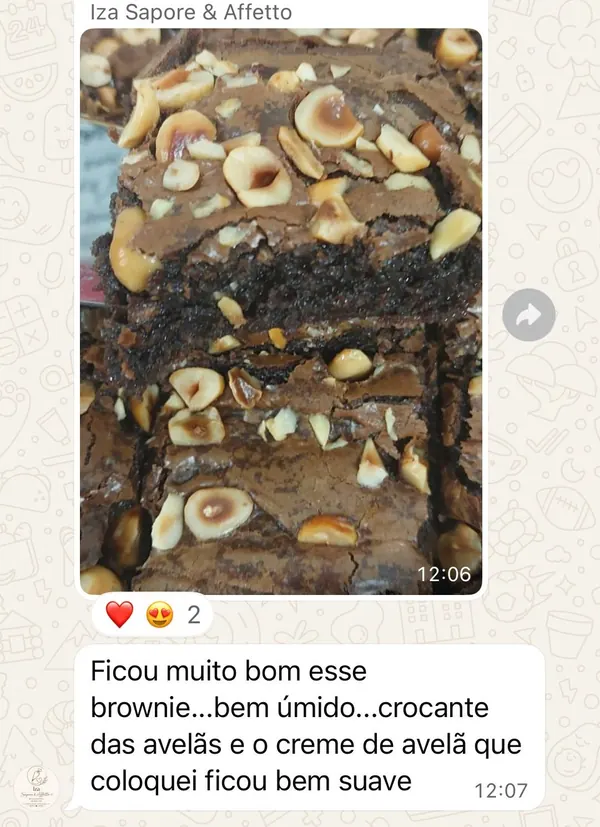 Depoimento de aluna do método Uma Base Mil Brownies