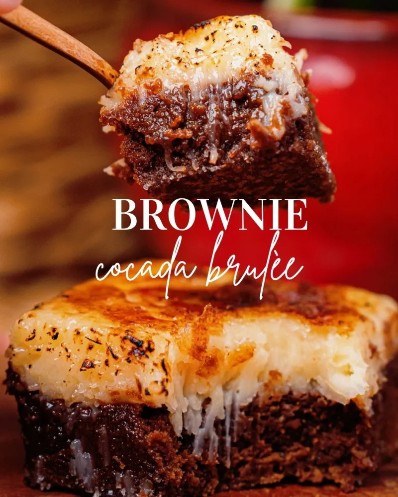 Brownie sabor Cocada Brûlée