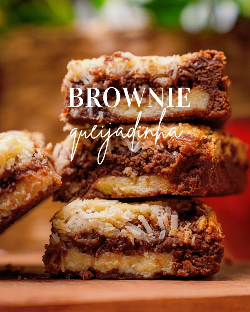 Brownie sabor Queijadinha
