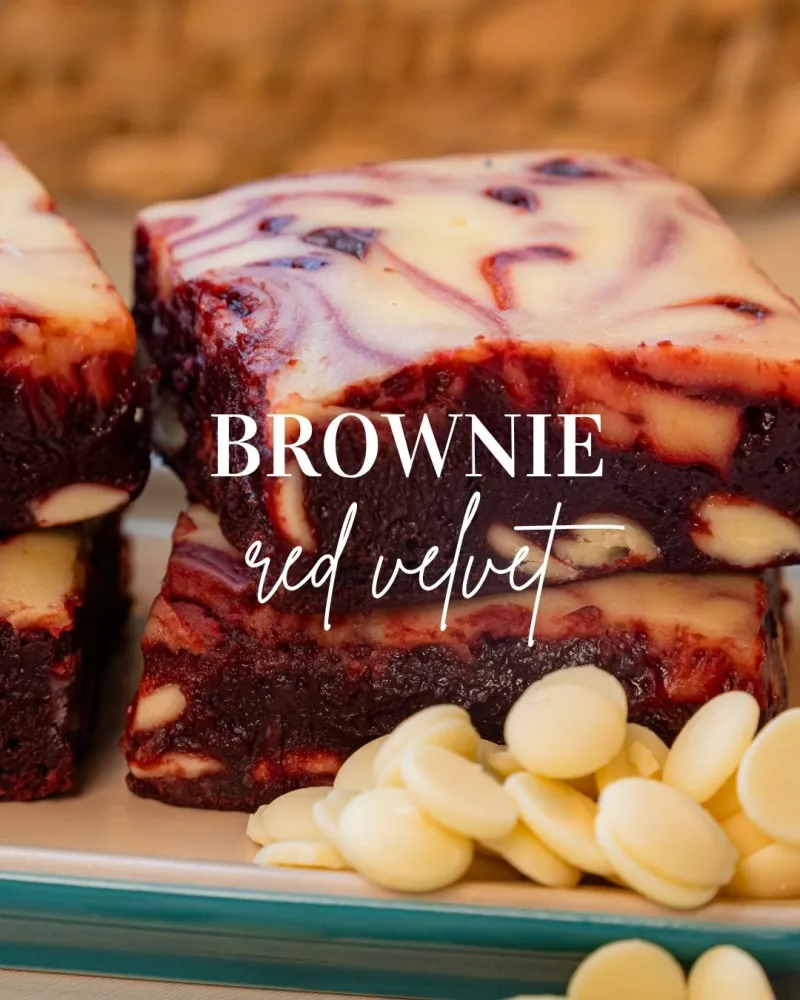 Brownie sabor Red Velvet