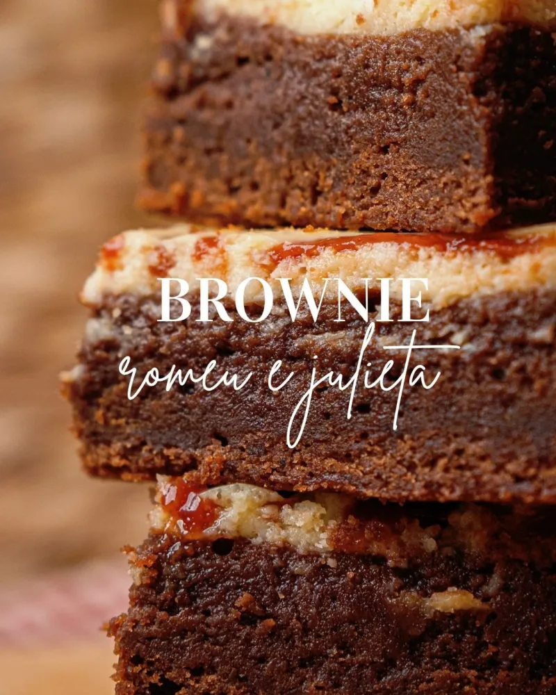 Brownie sabor Romeu e Julieta